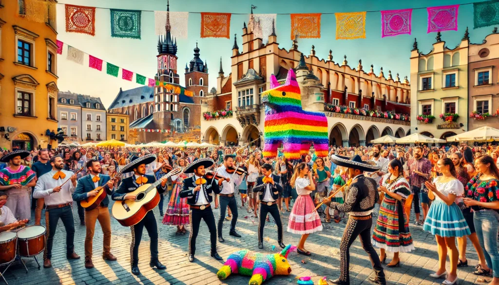 Dall-E Mexican party in Krakow